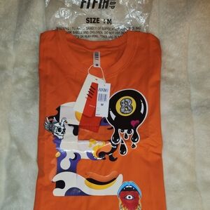 Fifth Loop orange graphic tee